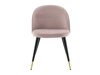 Stoel Dallas 137 (Stoffig roze + Zwart)