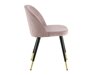 Stoel Dallas 137 (Stoffig roze + Zwart)