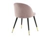 Stoel Dallas 137 (Stoffig roze + Zwart)