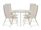 Tafel en stoelen set Dallas 5257 (Beige)
