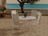 Tafel en stoelen set Dallas 5257 (Beige)