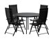 Tafel en stoelen set Dallas 5257 (Zwart)