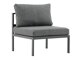 Fauteuil voor buiten Camorlo 100 (Grijs + Zwart)
