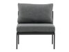 Fauteuil voor buiten Camorlo 100 (Grijs + Zwart)