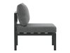 Fauteuil voor buiten Camorlo 100 (Grijs + Zwart)