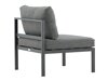 Fauteuil voor buiten Camorlo 100 (Grijs + Zwart)