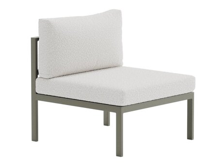 Fauteuil voor buiten Camorlo 100 (Wit + Khaki)