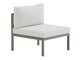 Fauteuil voor buiten Camorlo 100 (Wit + Khaki)