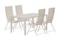Tafel en stoelen set Dallas 5255 (Beige)