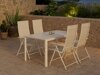 Tafel en stoelen set Dallas 5255 (Beige)