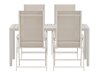 Tafel en stoelen set Dallas 5255 (Beige)