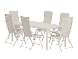 Tafel en stoelen set Dallas 5256 (Beige)