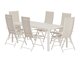 Tafel en stoelen set Dallas 5256 (Beige)