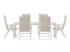 Tafel en stoelen set Dallas 5256 (Beige)