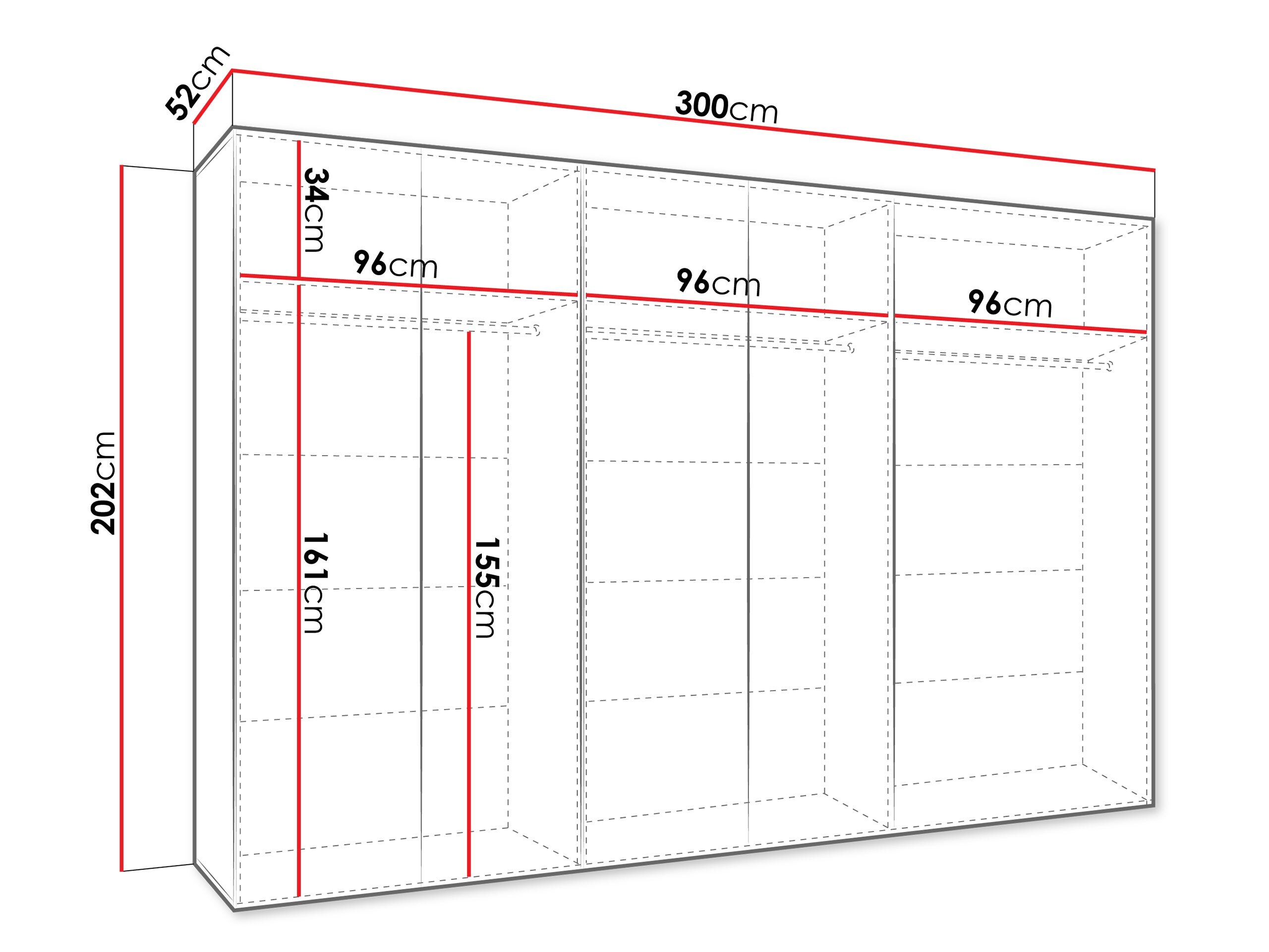 Garderobeskab Hartford 596 (Hvid)
