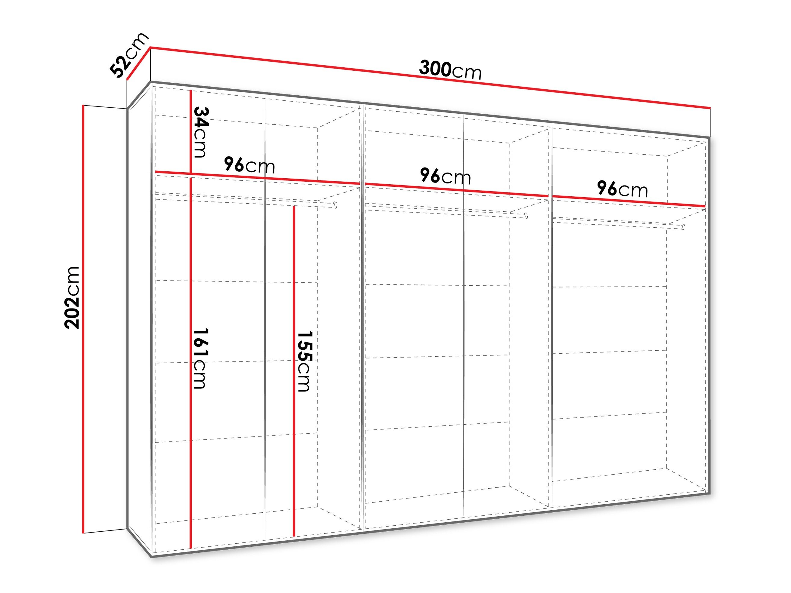 Garderobeskab Hartford 596 (Kashmir)