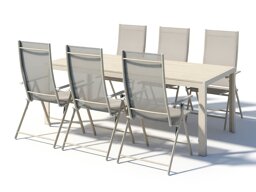 Komplet mize in stolov Dallas 5263 (Bež)