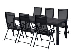 Komplet mize in stolov Dallas 5263 (Črna)