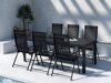 Tafel en stoelen set Dallas 5263 (Zwart)