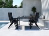 Tafel en stoelen set Dallas 5263 (Zwart)