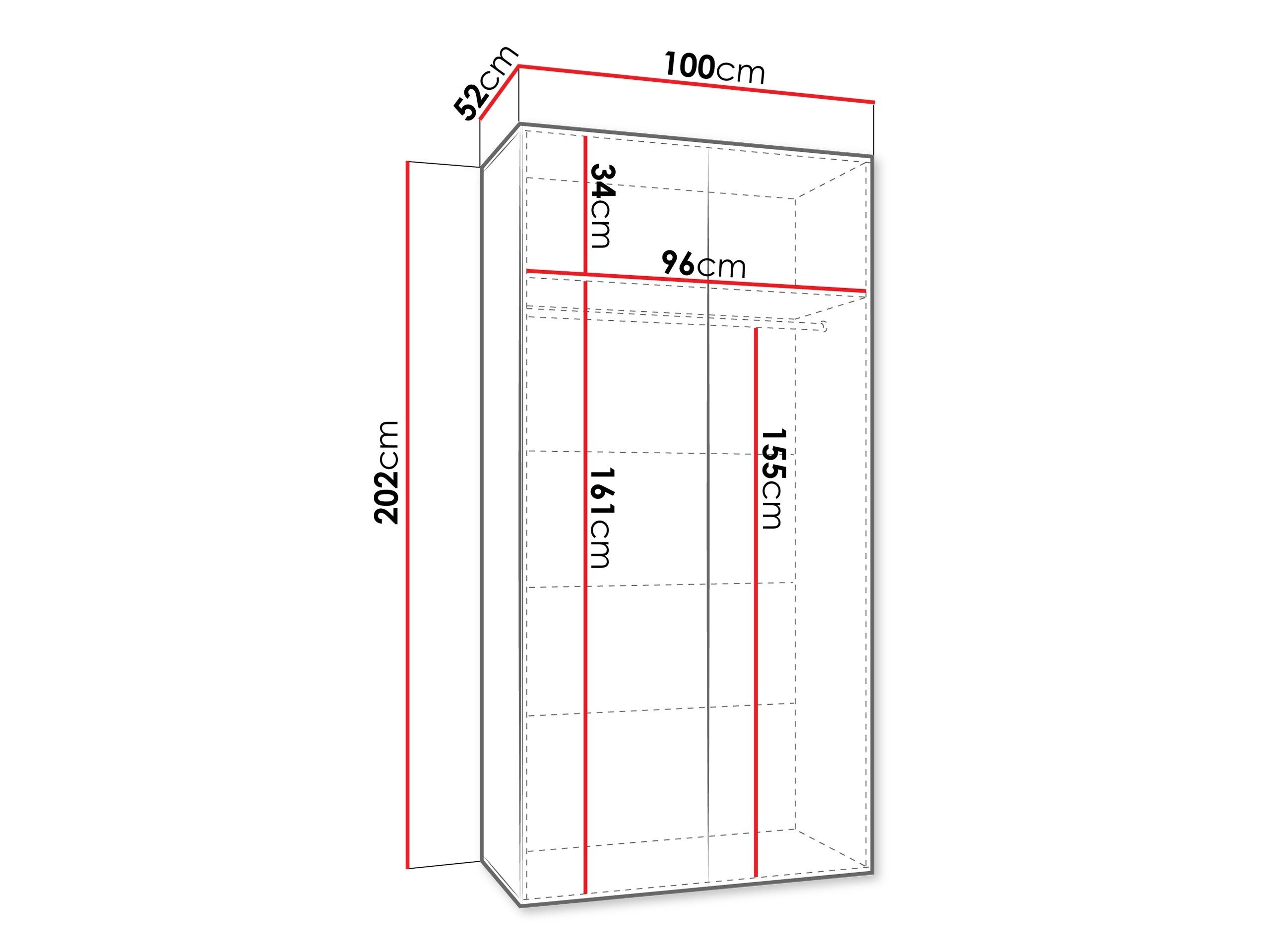 Garderobeskab Hartford 597 (Hvid)