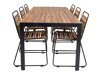 Tafel en stoelen set Dallas 5269