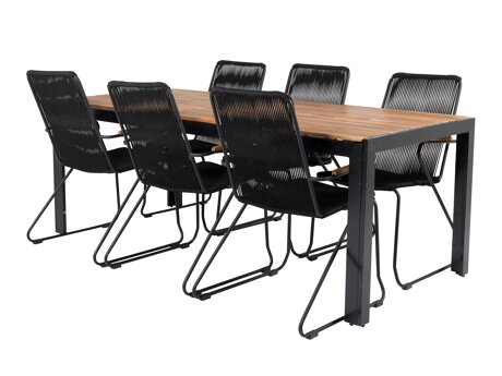 Tafel en stoelen set Dallas 5270