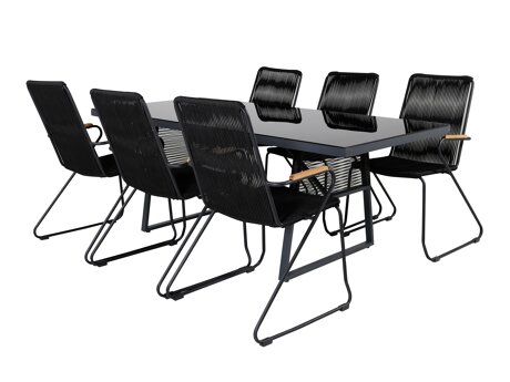 Tafel en stoelen set Dallas 5271