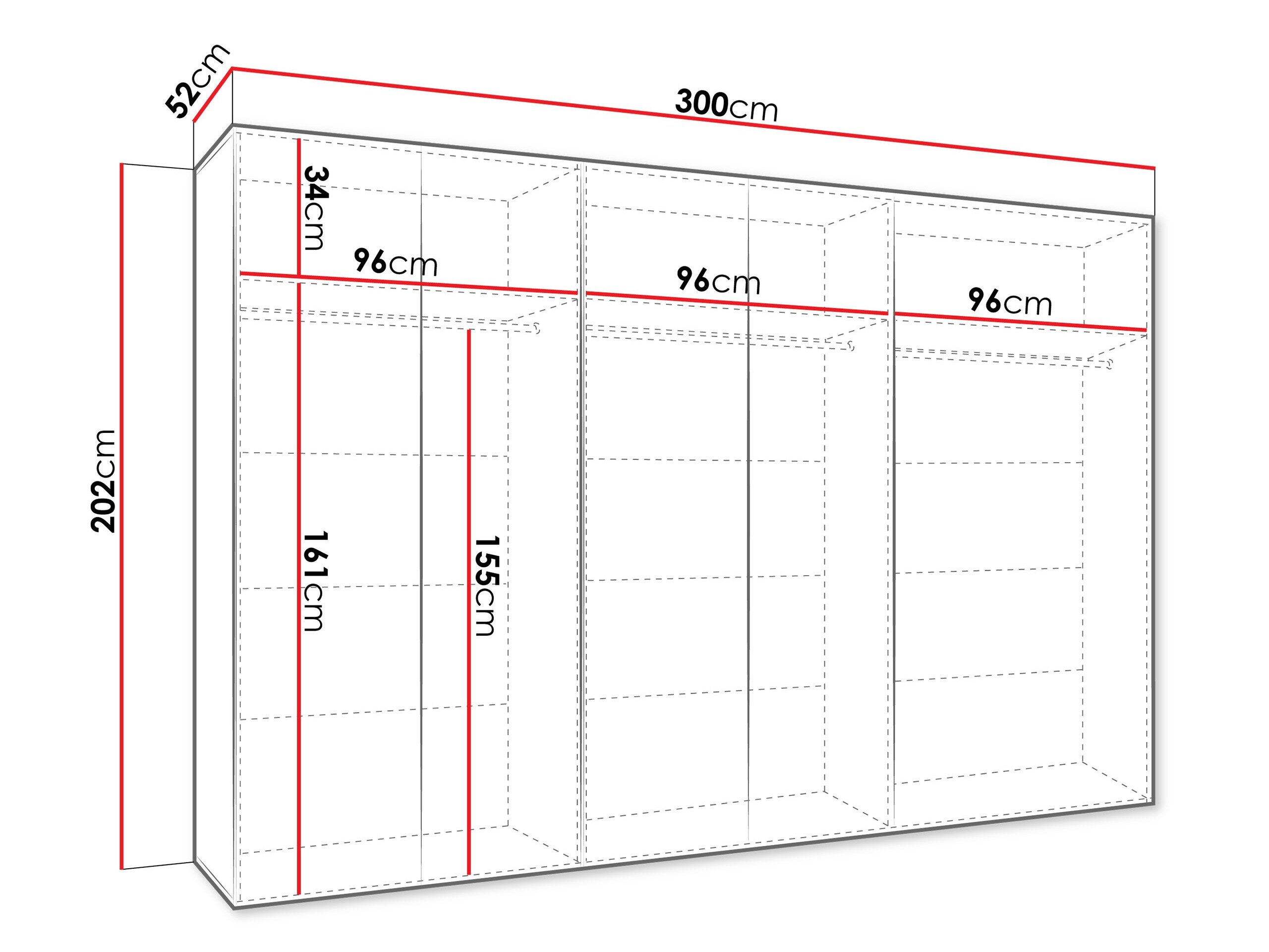 Garderobeskab Hartford 599 (Kashmir)