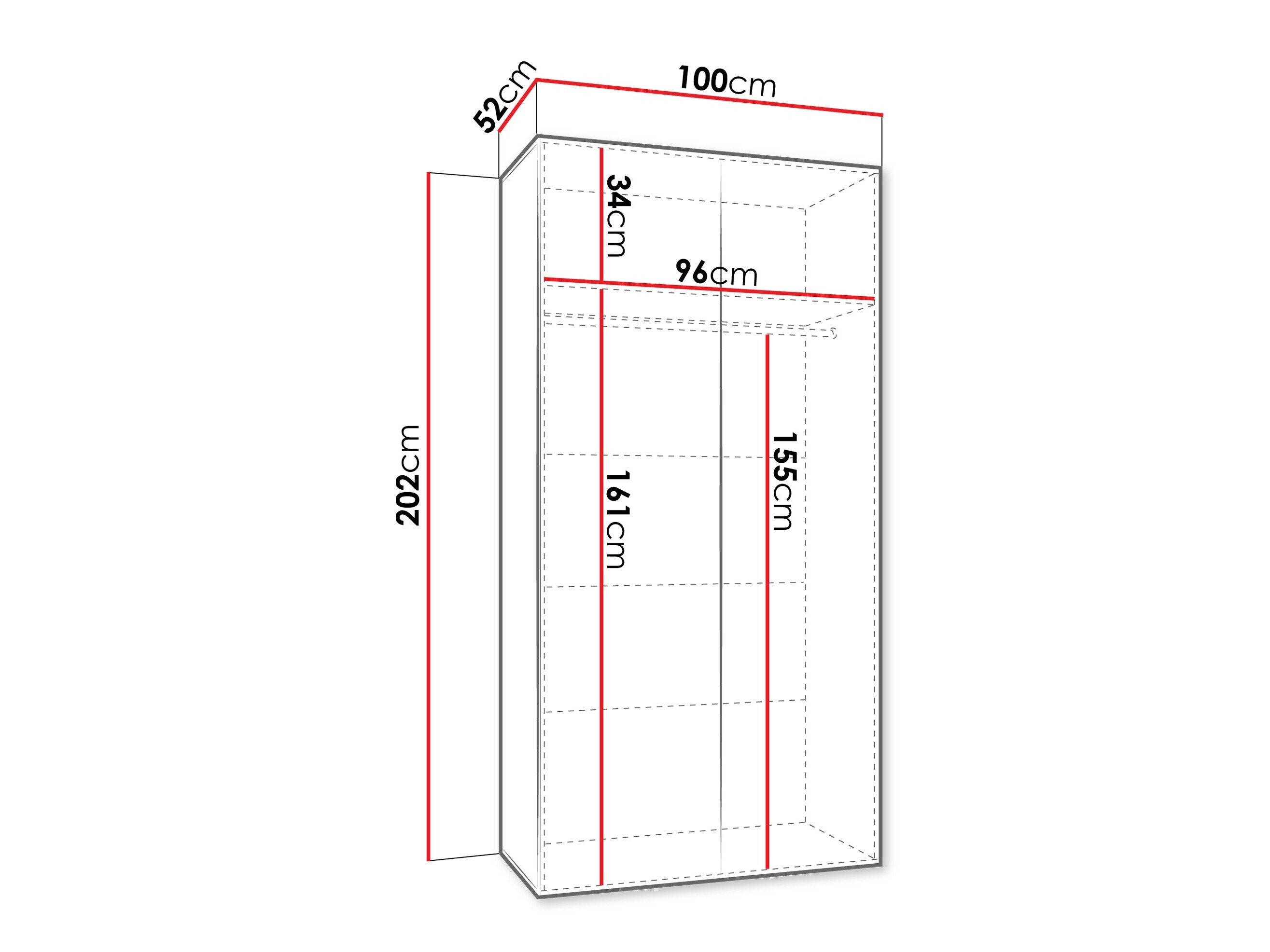 Garderobeskab Hartford 600 (Kashmir)