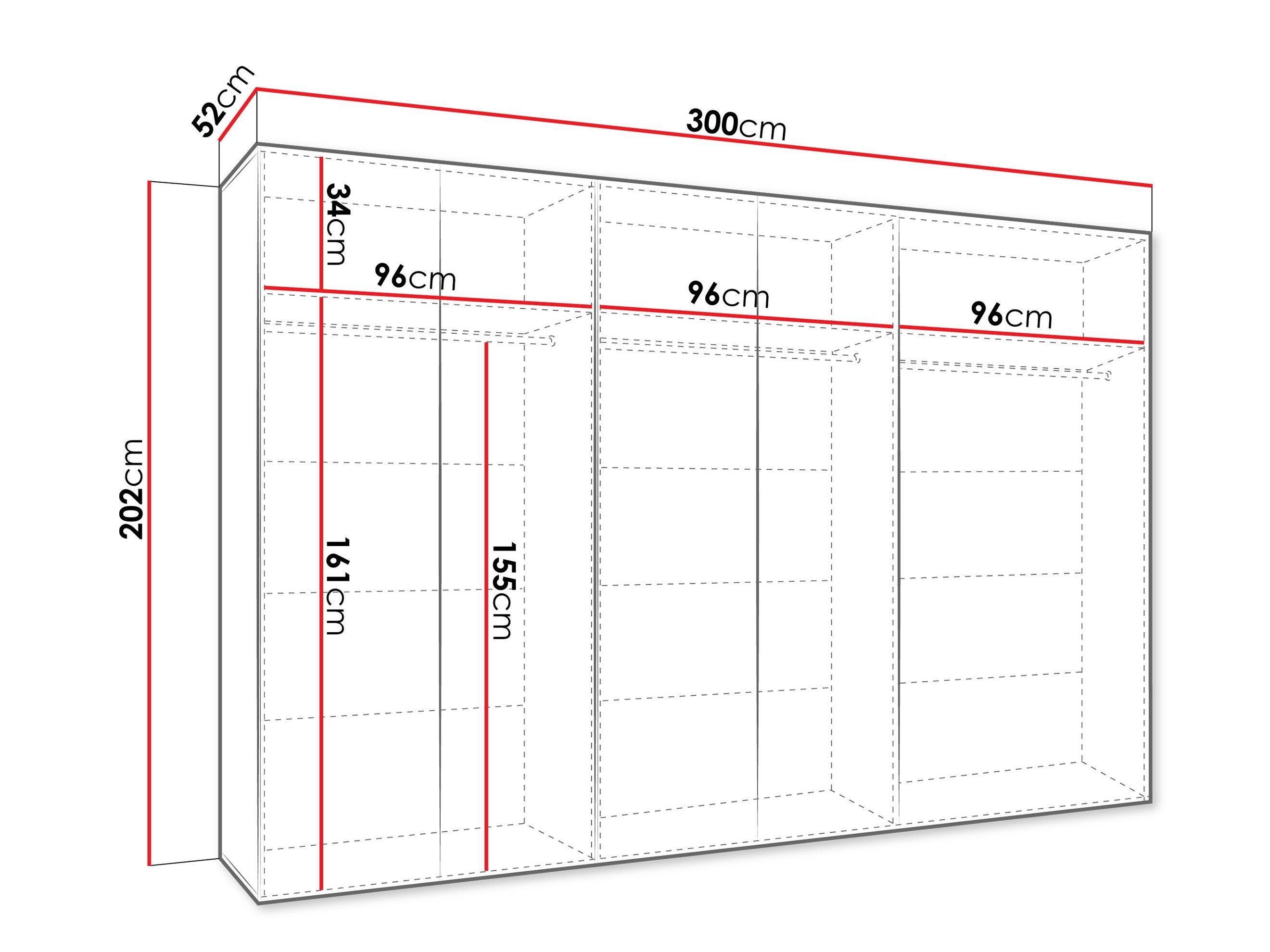 Garderobeskab Hartford 602 (Kashmir)