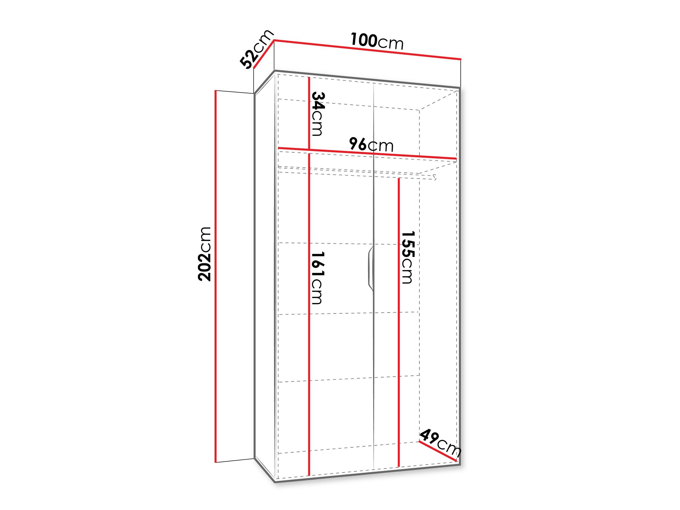 Garderobeskab Hartford 603 (Kashmir)