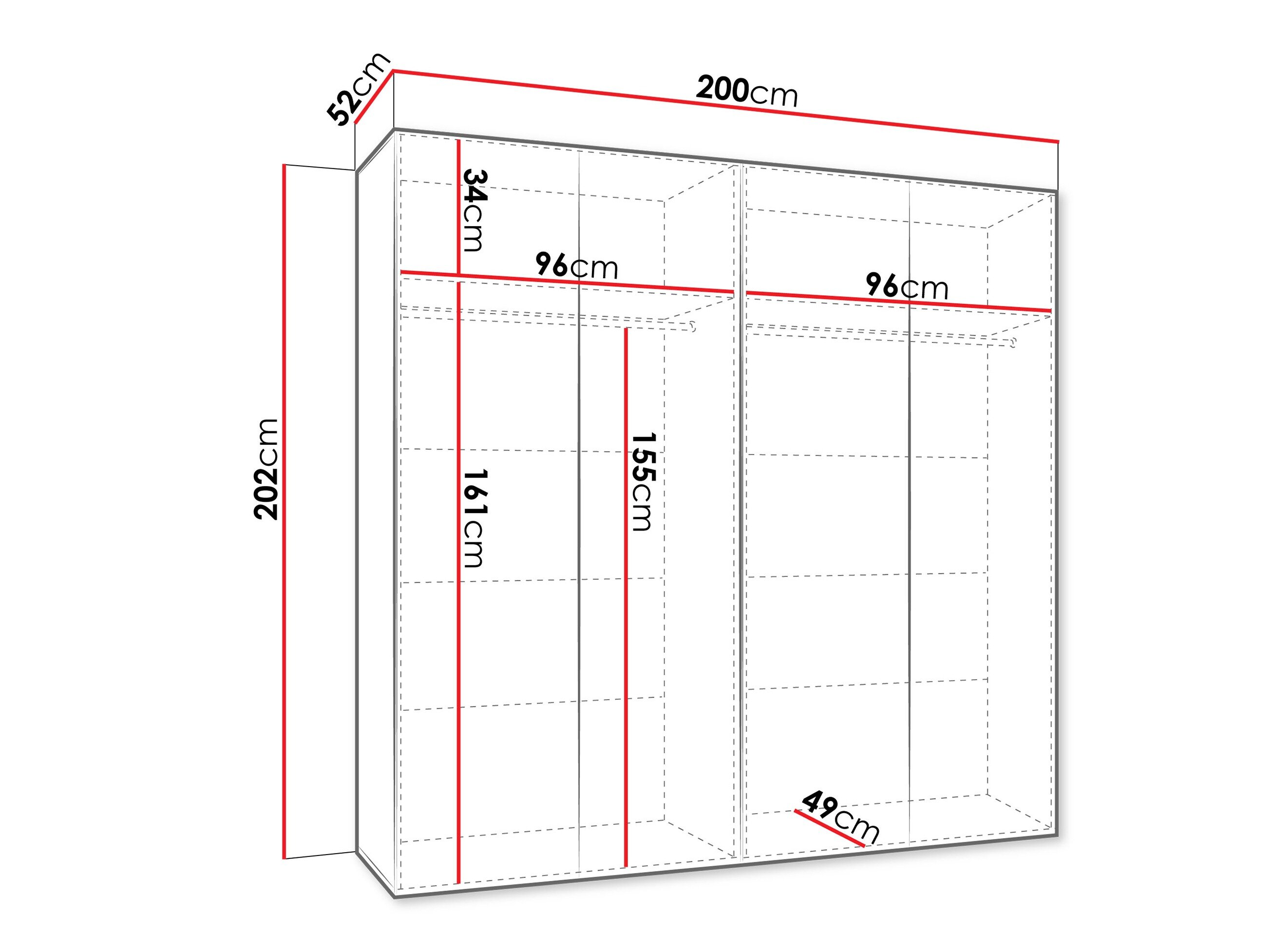 Garderobeskab Hartford 605 (Kashmir)
