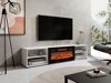 TV-meubel Charlotte 190 (Wit + Zwart)