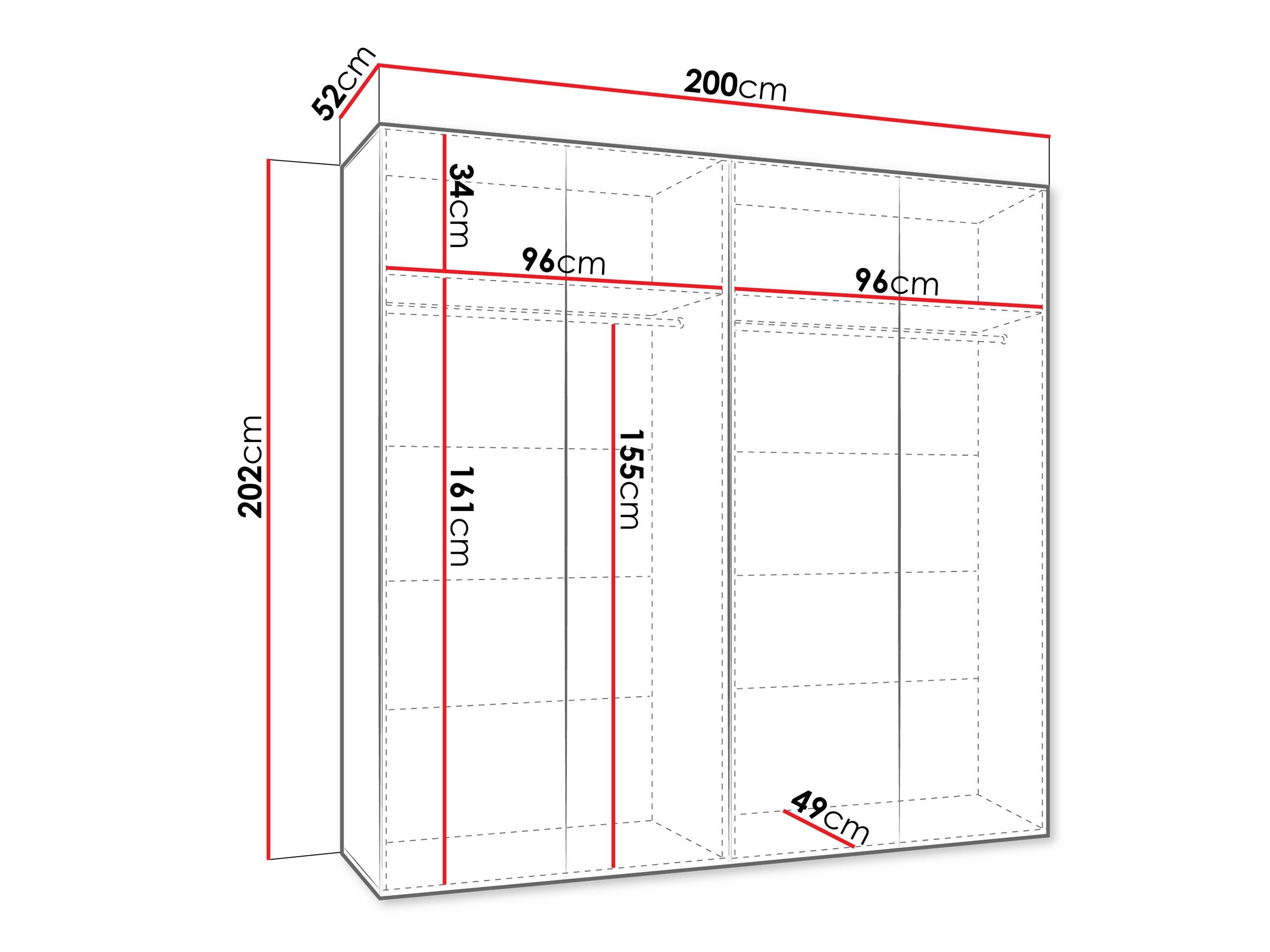 Garderobeskab Hartford 610 (Kashmir)