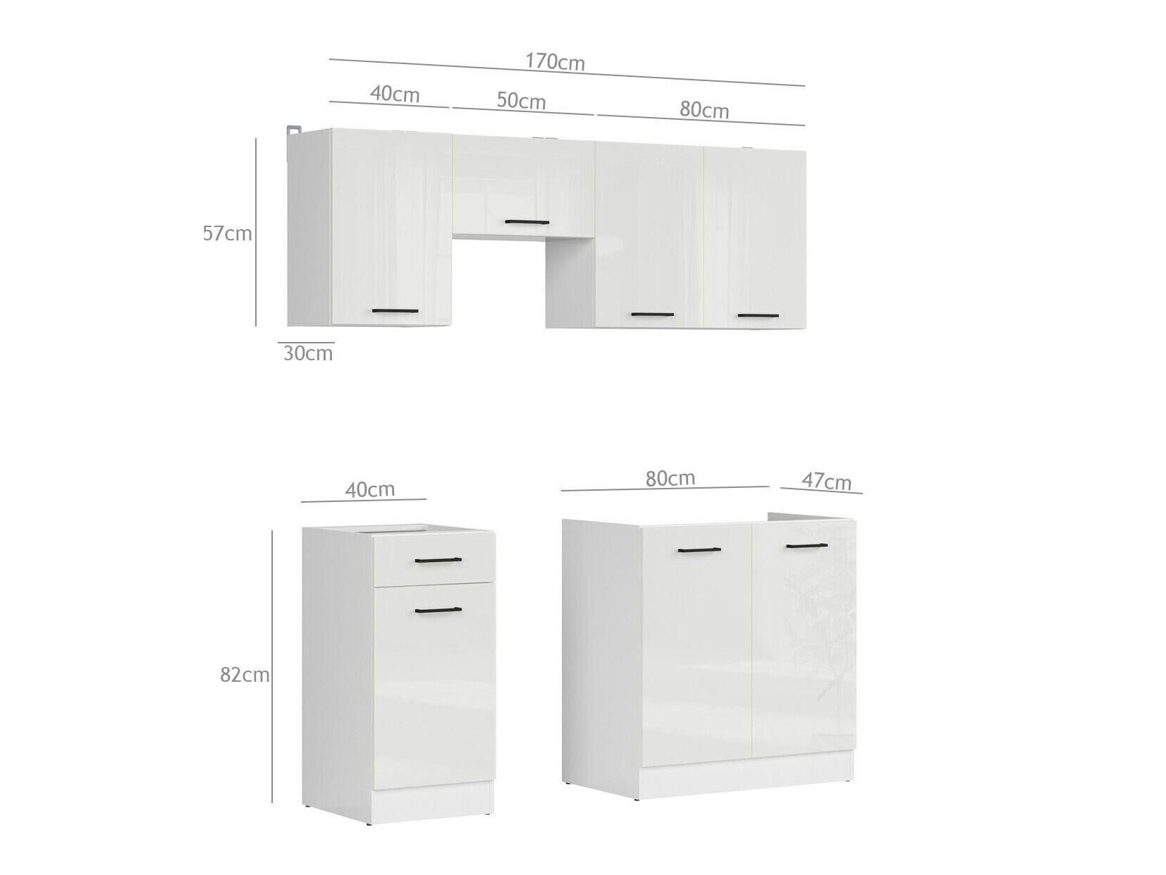 Moodul köögikomplekt Classic Grey 117