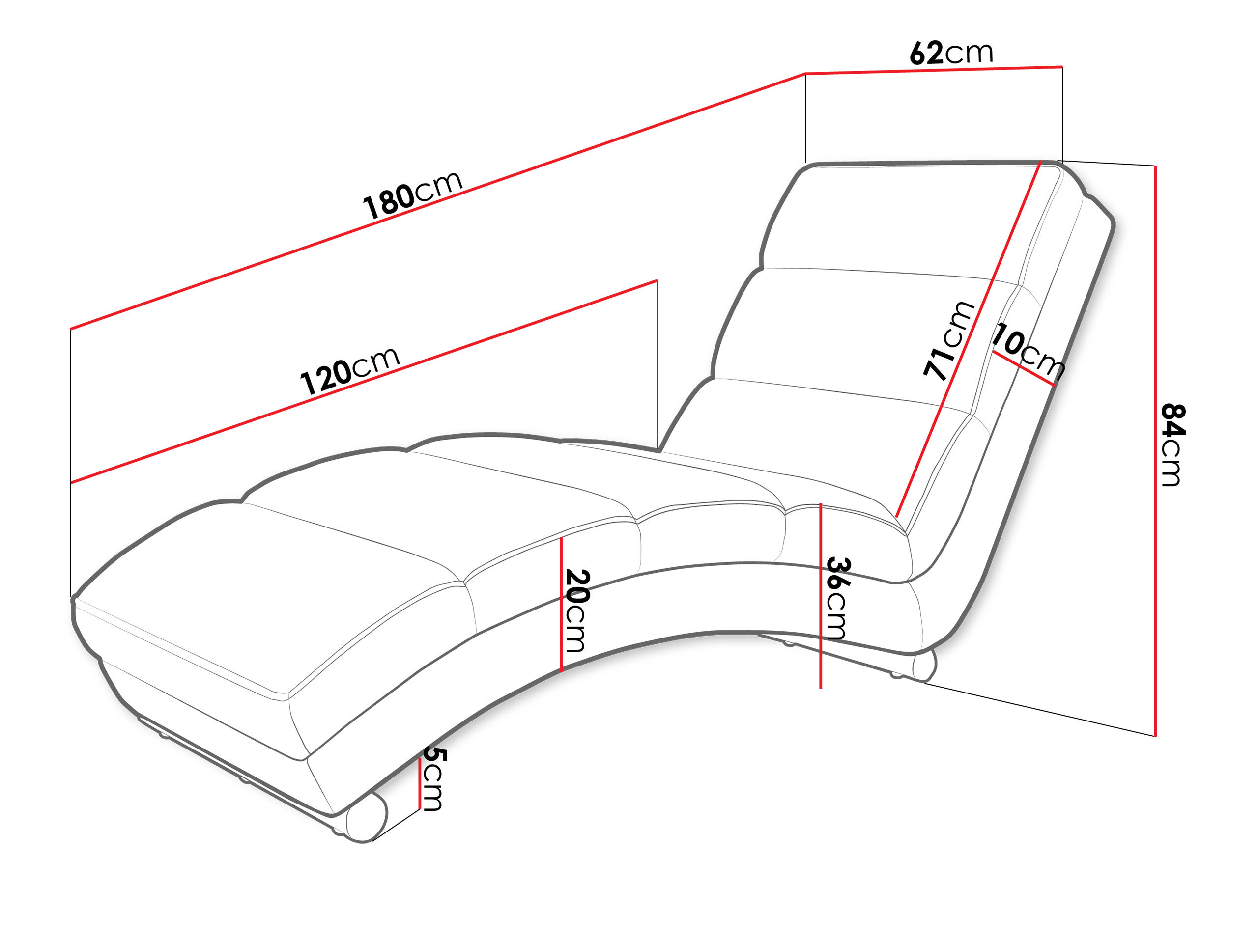 Chaiselong Comfivo 567 (Ambience 18)