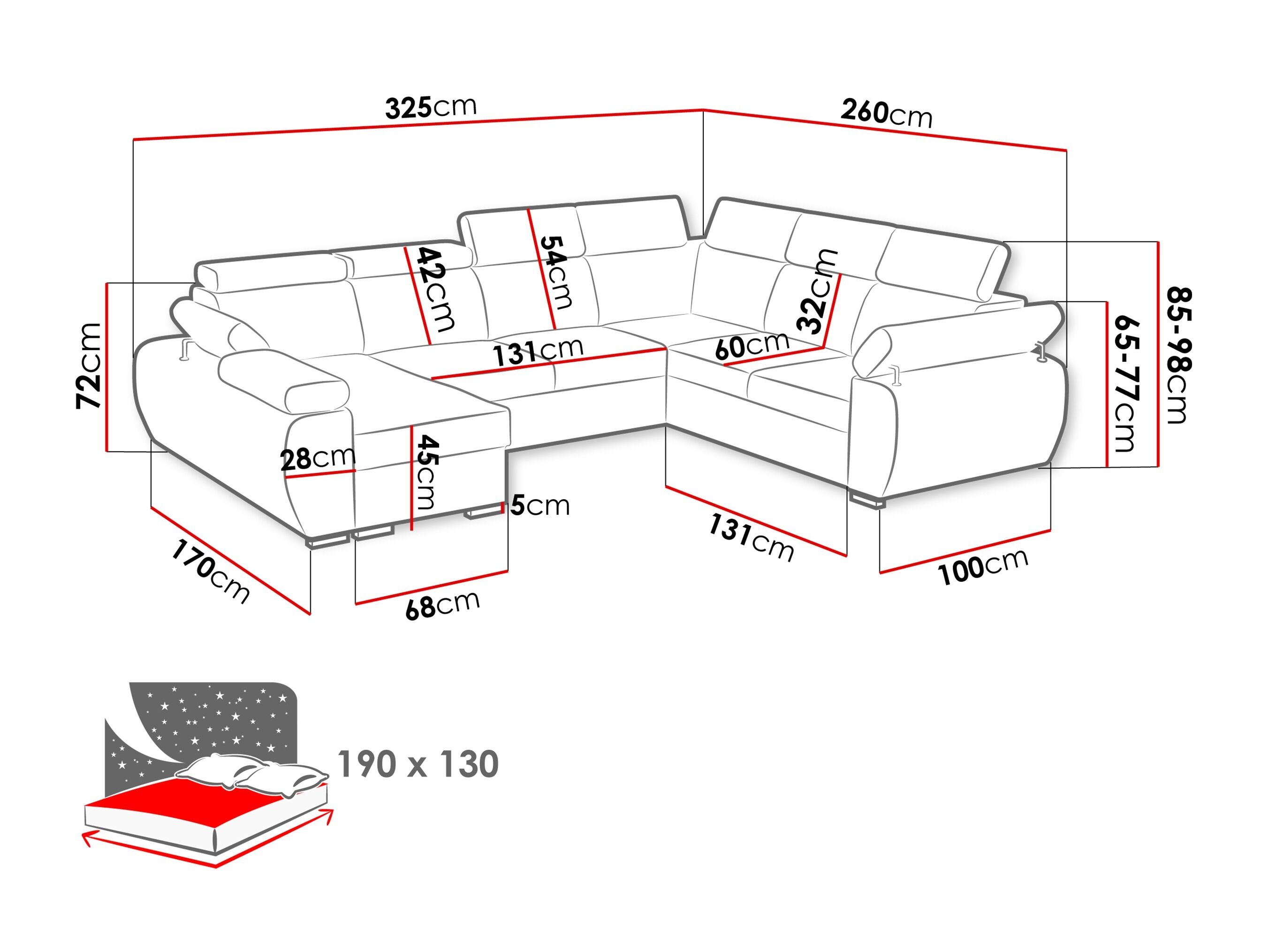 Canapé d'angle Columbus 214 (Flow 10)