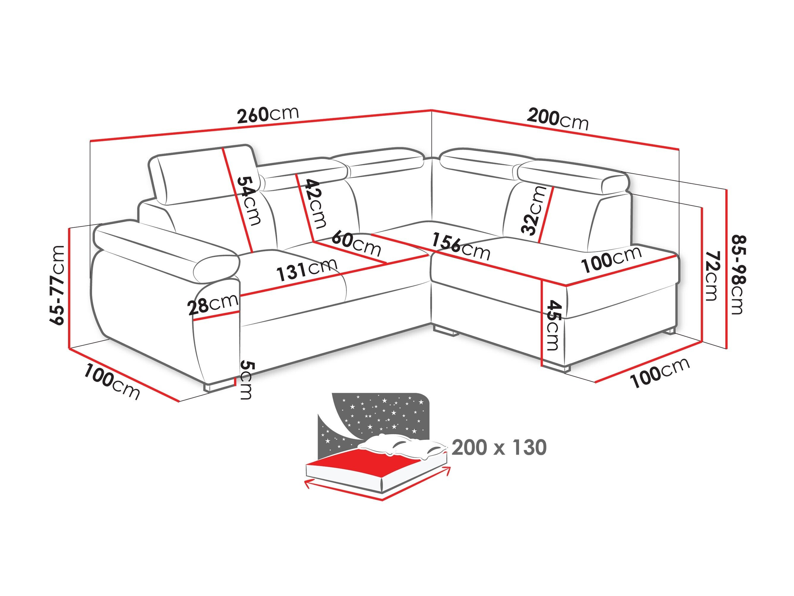 Hjørnesofa Columbus 161 (Flow 21)