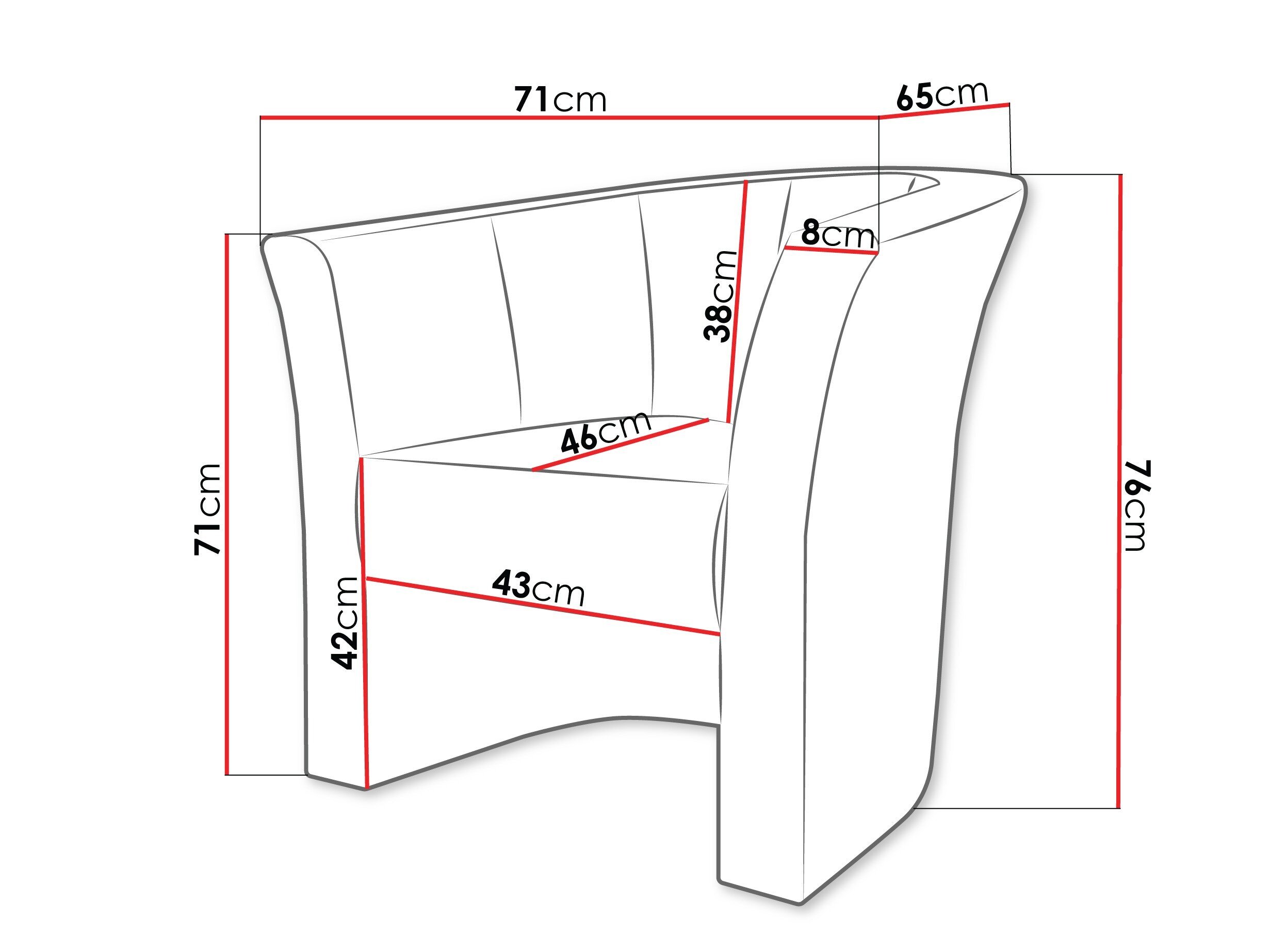 Fauteuil Meriden 100 (Lambi 11)