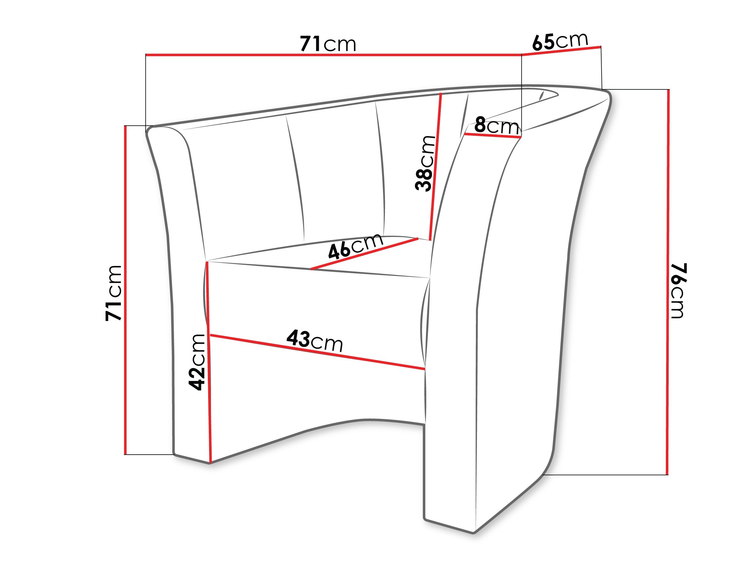 Lænestol Meriden 100 (Kronos 09)