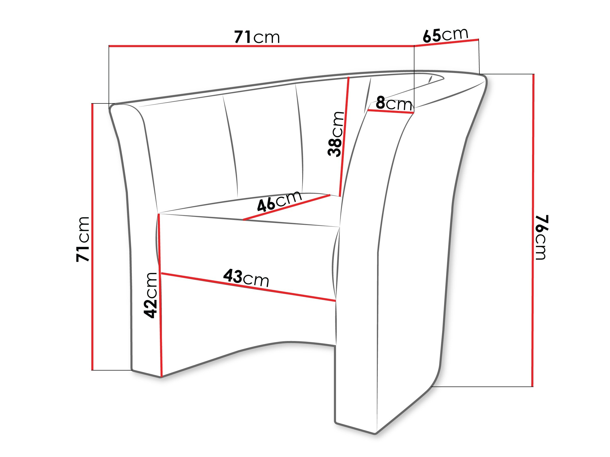 Lænestol Meriden 100 (Kronos 22)