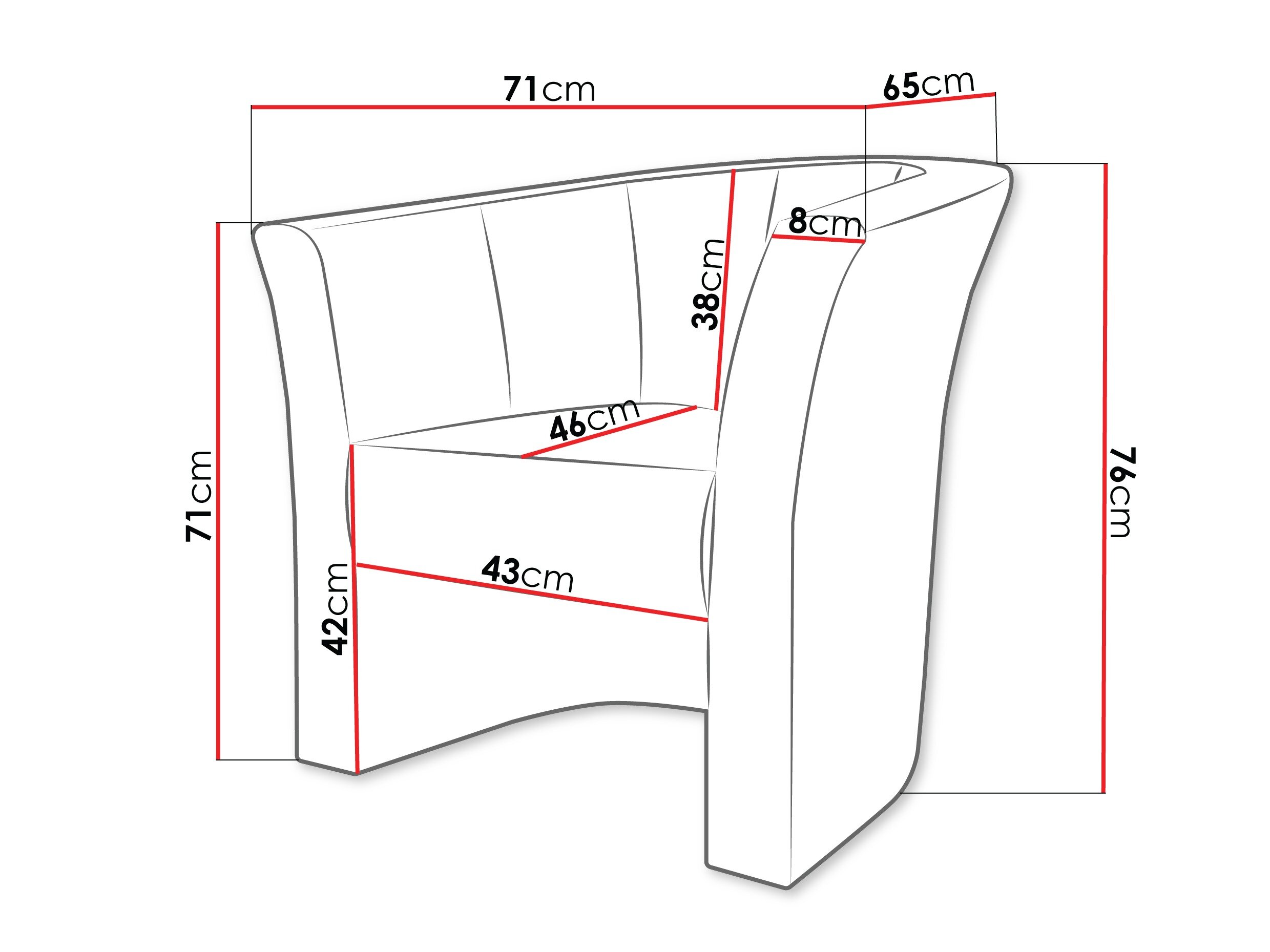 Lænestol Meriden 100 (Lambi 06)