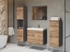 Badkamerset Sarasota 108 (Matera grijs + Kastanje)