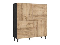 Dressoir Levtive 100 (Matera grijs + Kastanje)