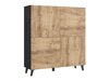 Dressoir Levtive 100 (Matera grijs + Kastanje)