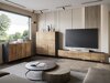 Dressoir Levtive 102 (Matera grijs + Kastanje)
