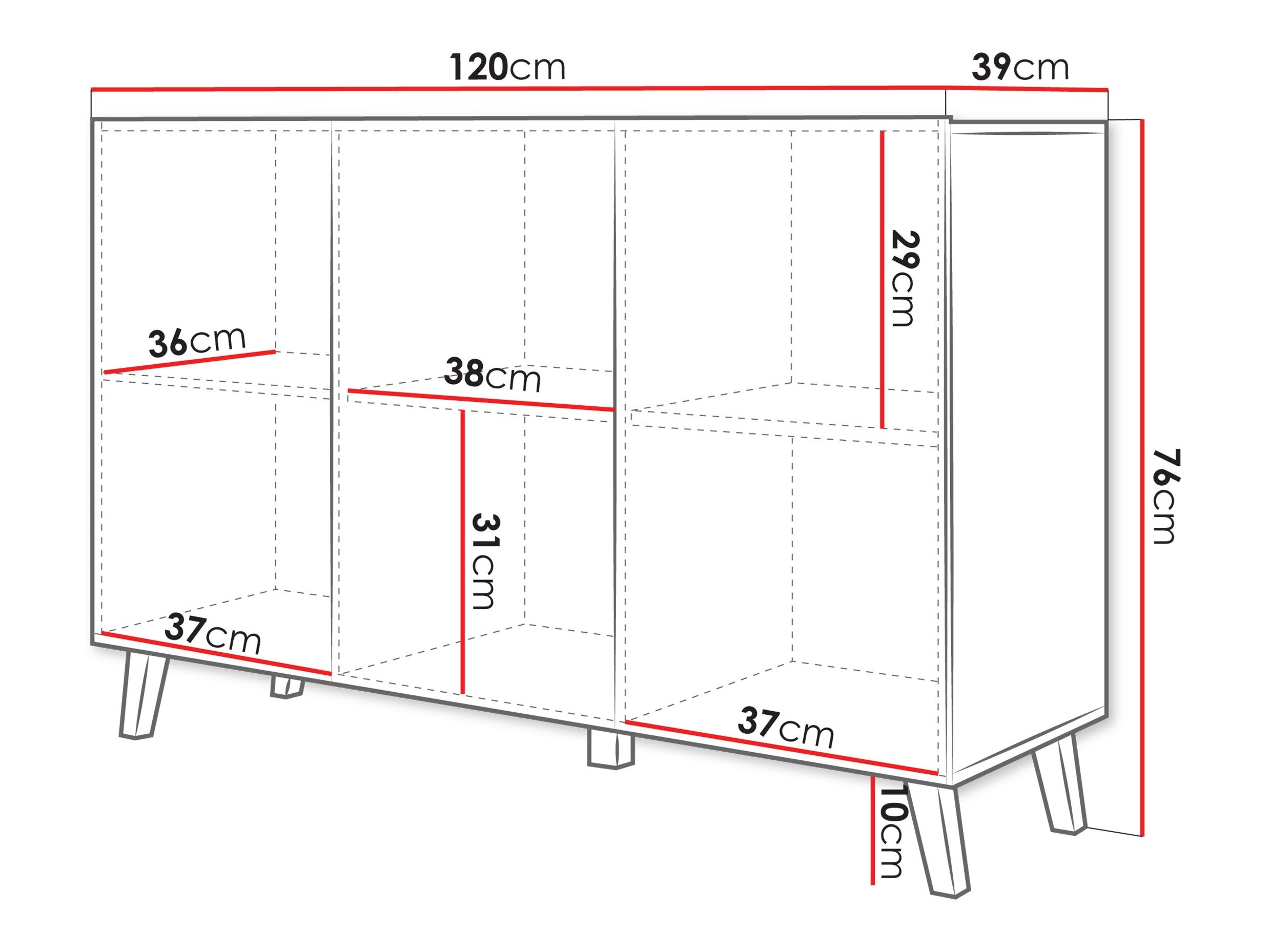 Dressoir Levtive 102 (Wit)