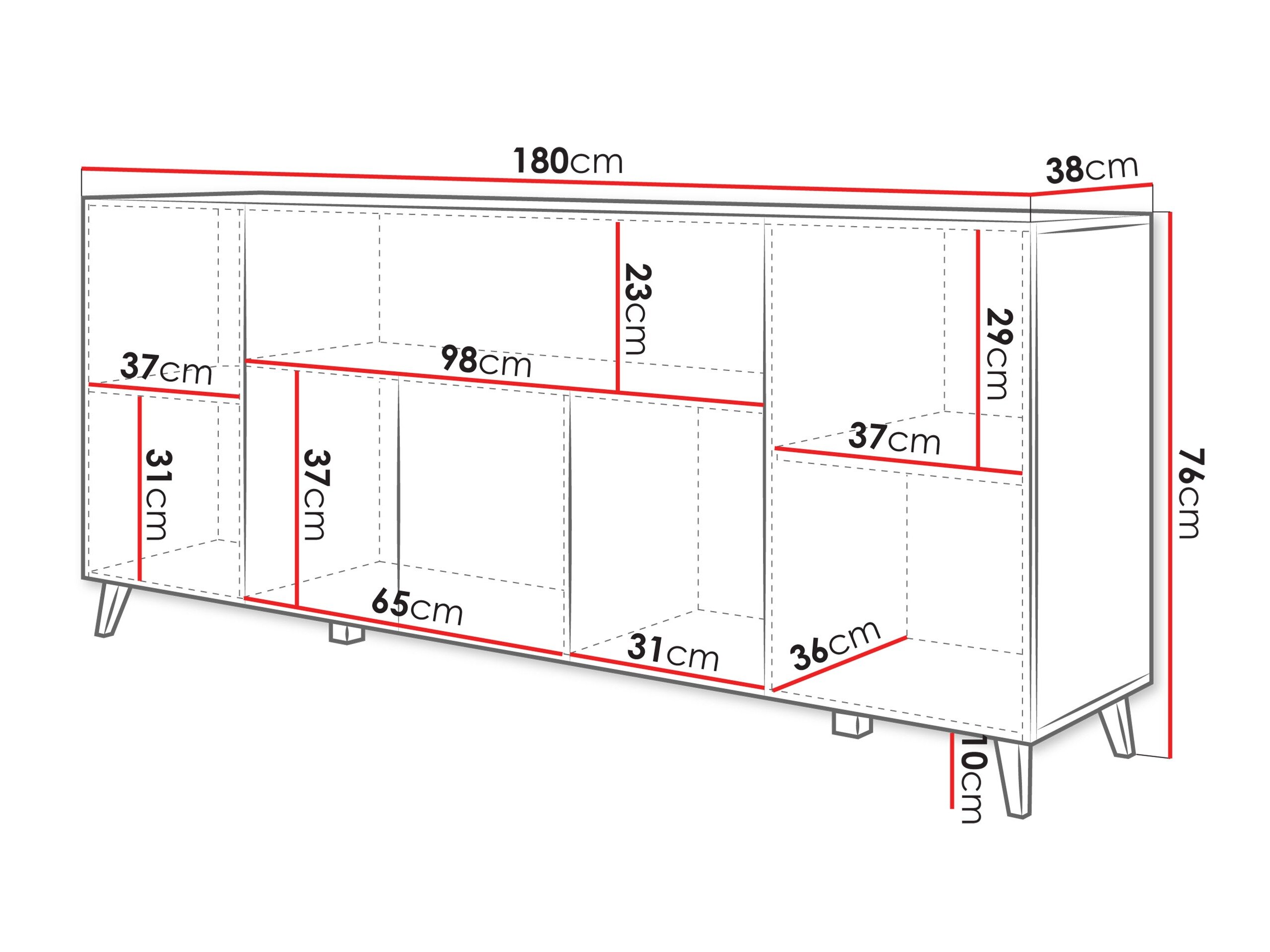 Dressoir Levtive 103 (Grafiet)