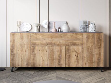 Dressoir Levtive 103 (Matera grijs + Kastanje)